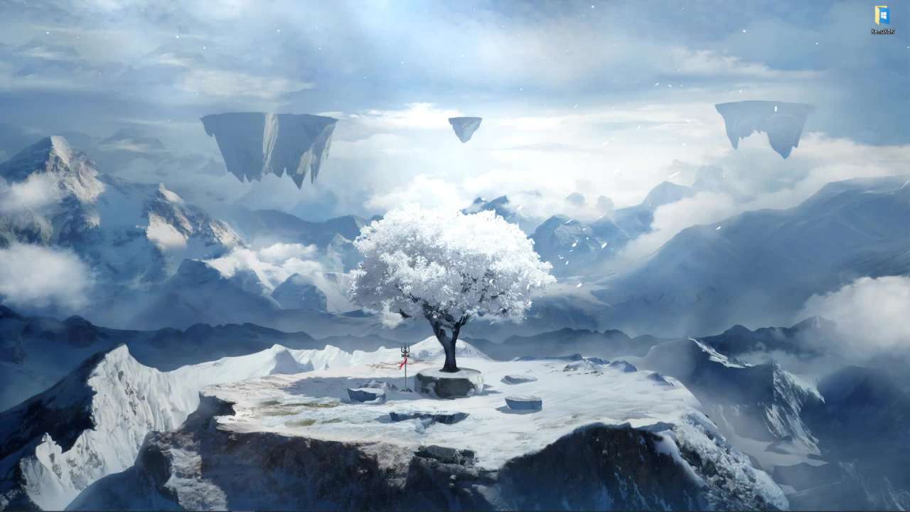 1280x720 Sakura White Wallpaper