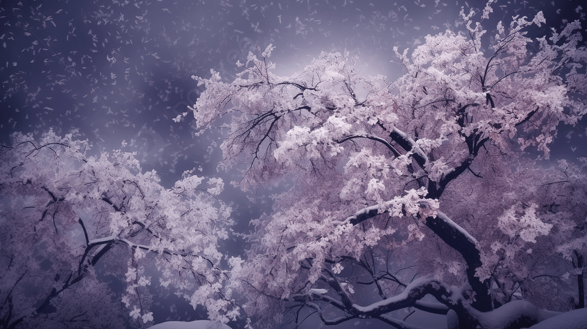 1200x673 Cherry Blossom Night Background Image, HD Picture and Wallpaper For Free Download