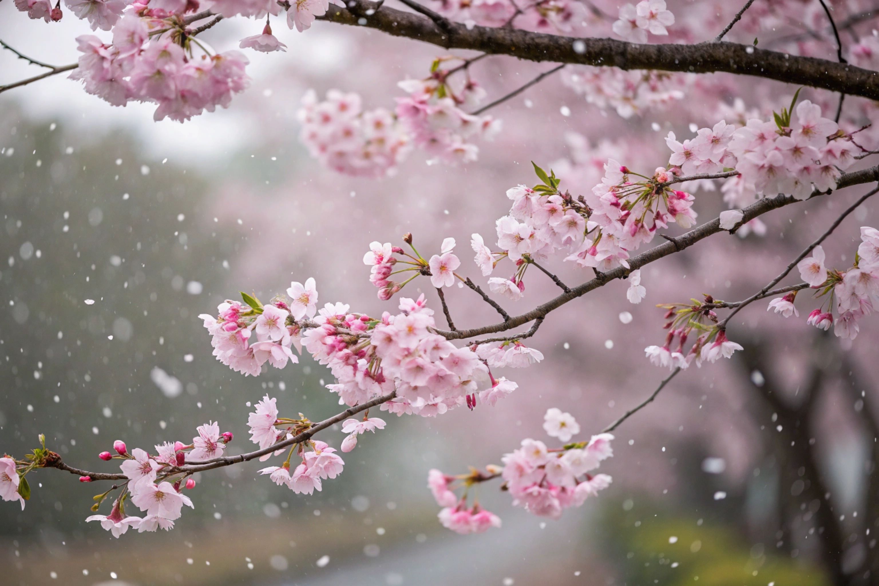 3072x2048 Snow Cherry Blossom Photo, Download The BEST Free Snow Cherry Blossom & HD Image