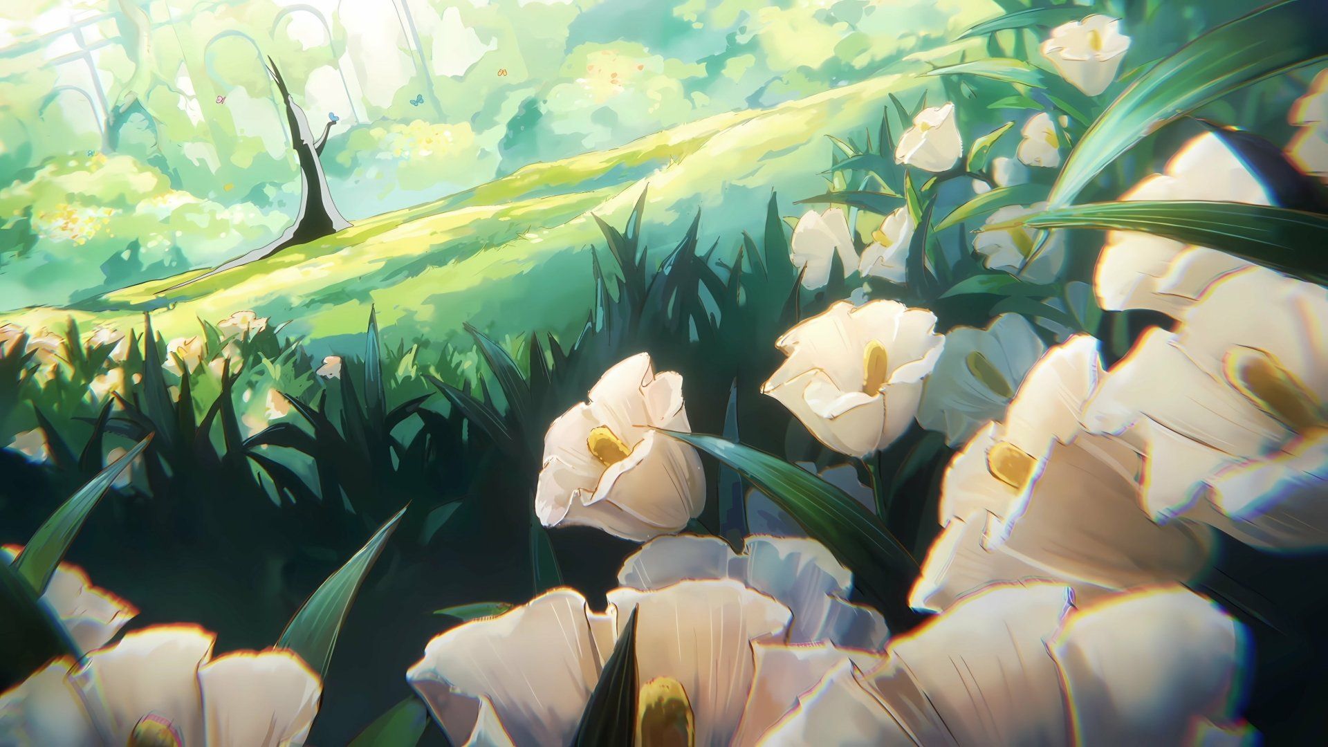 1920x1080 4K Ultra HD Anime Wallpaper: Imu Sama in One Piece Fantasy Bloomx2304