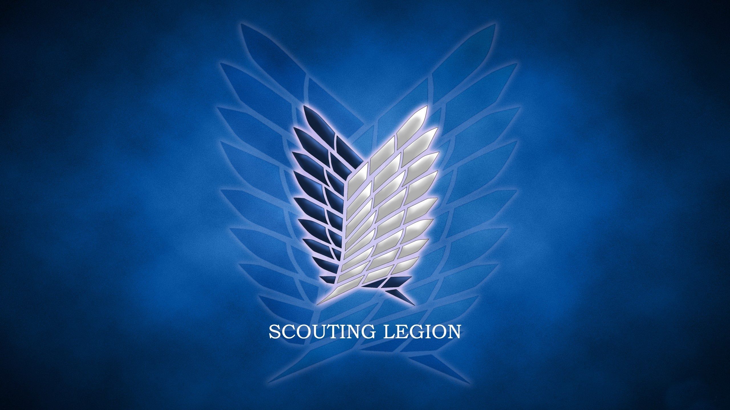 2560x1440 Wallpaper scouting legion, anime, game, oriental, asiatic, logo, wings, asian for mobile and desktop, section сёнэн, resolution 2560x1440