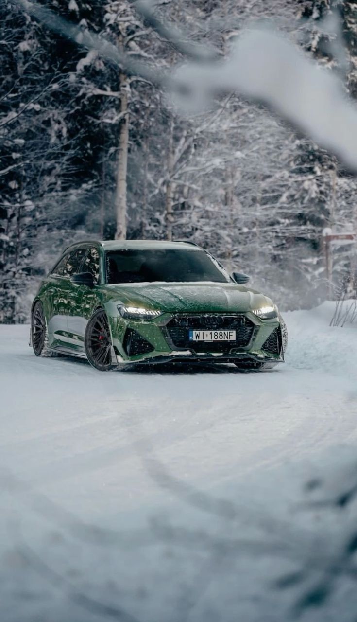 735x1279 Audi RS6. Phone Wallpaper. Buddy car, Green audi rs6 in forest, Green audi r8 wallpaper