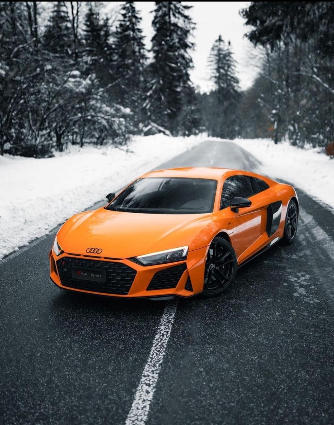 1080x1375 Audi R8 with snow