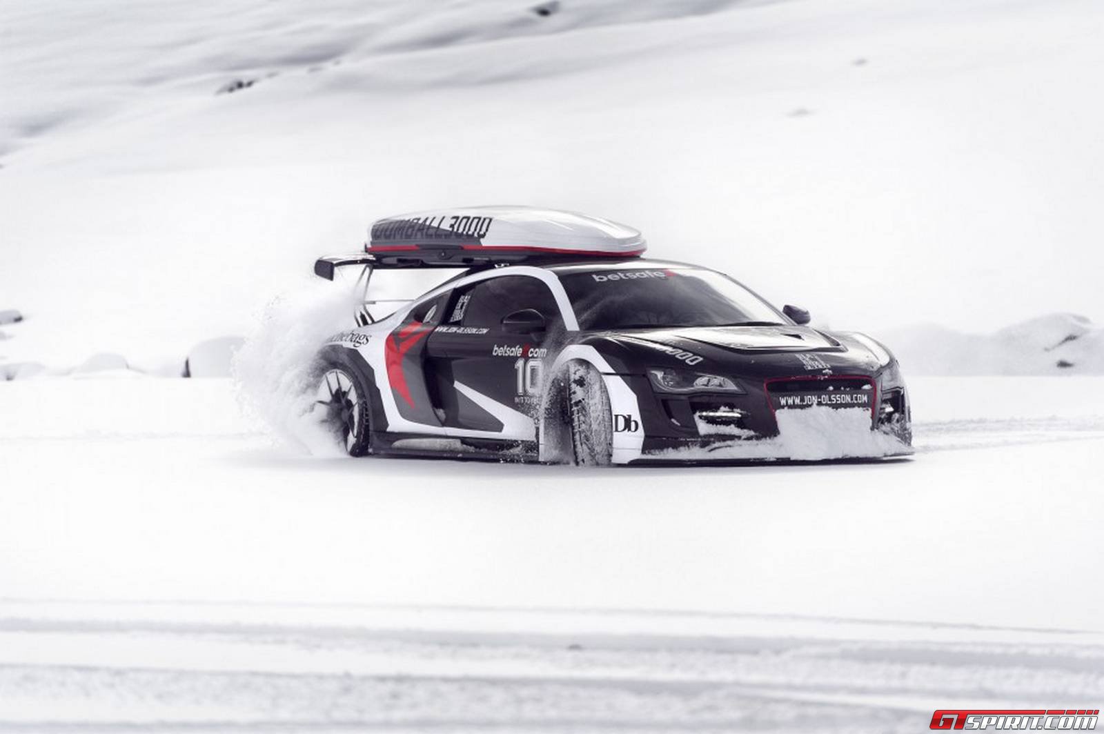 1600x1064 Marvelous Photohoot of Jon Olsson's Audi R8 on Snow in Sölden