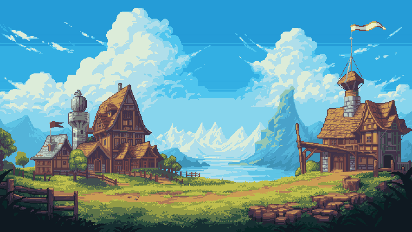 1400x788 Pixelart Background For A Squad Based Strategy RPG - Behance