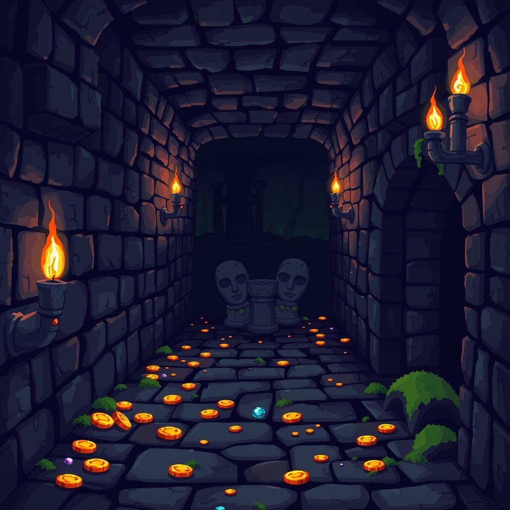 1024x1024 Dive into a Pixel Art Dungeon Adventure
