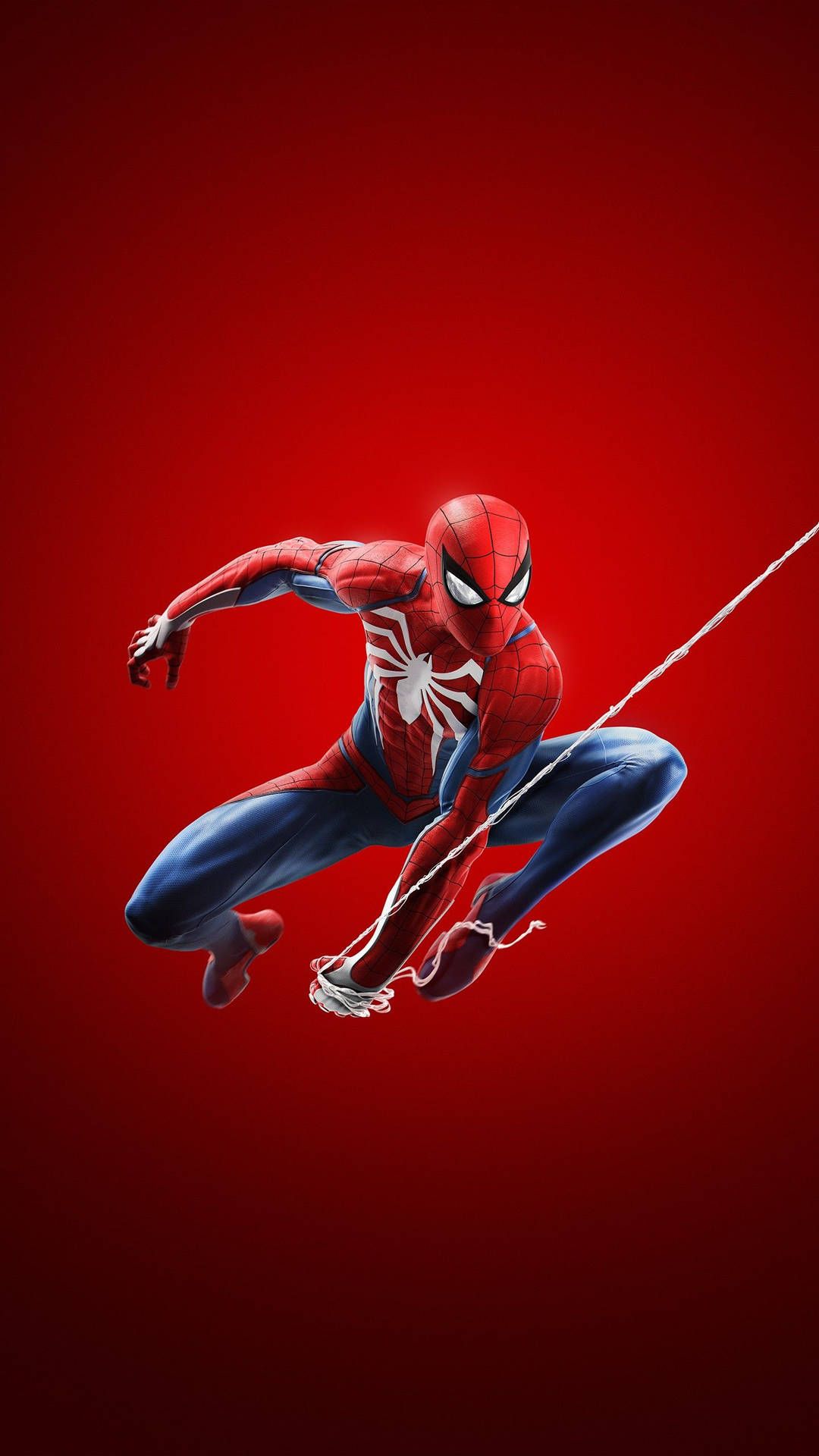 1080x1920 Download Red Spider Man Swinging 4K Marvel IPhone Wallpaper