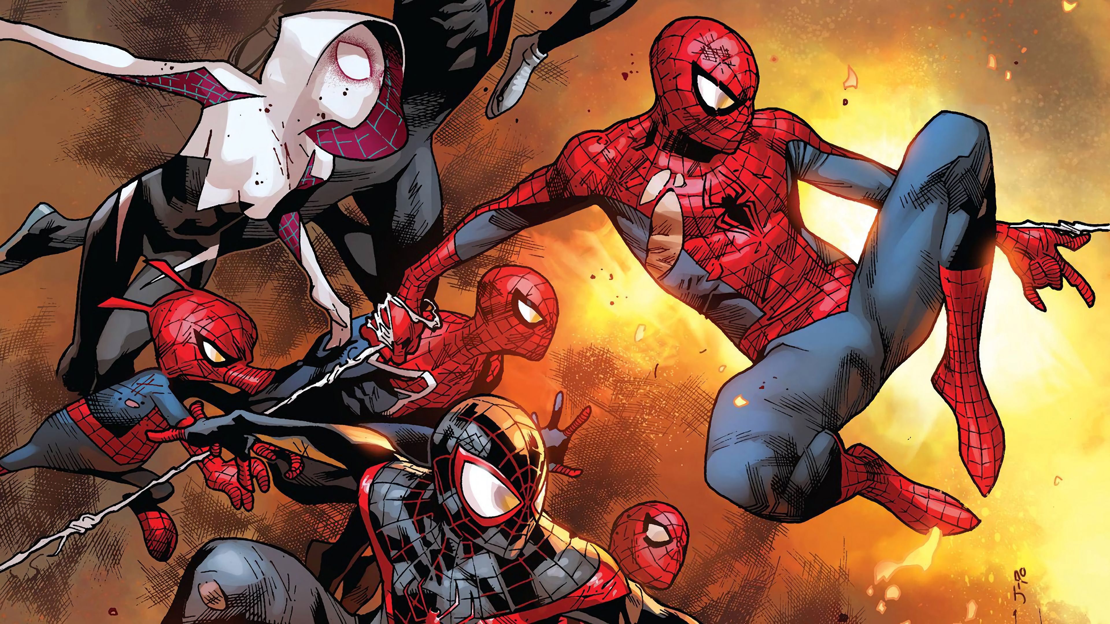 3840x2160 Spider Man Alternate Versions 4K Wallpaper HD