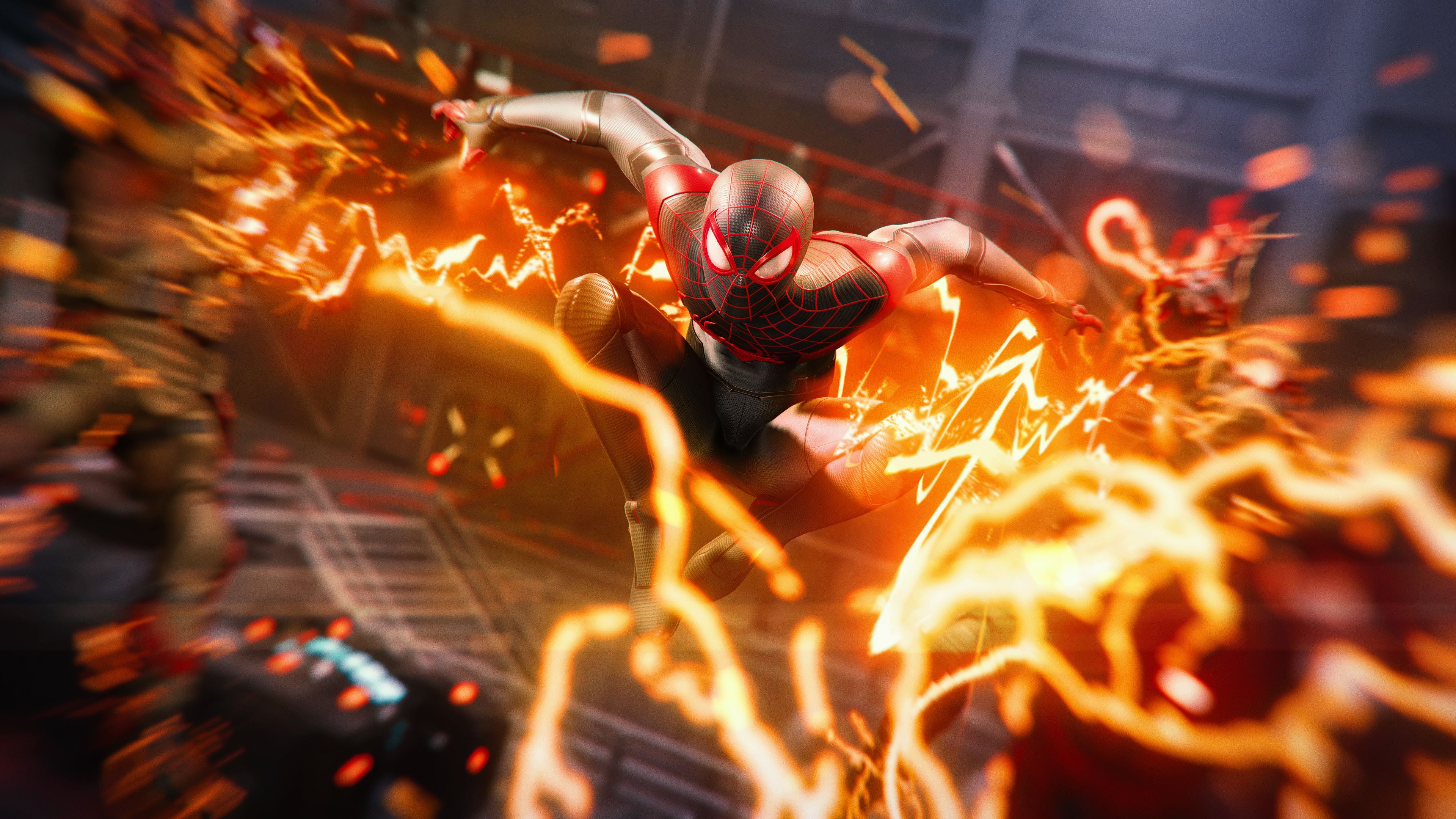 3840x2160 Desktop wallpaper: Spider Man, Spider Man: Into The Spider Verse, Miles Morales, New York, Movie, Superhero 4K free download for PC. 1531343