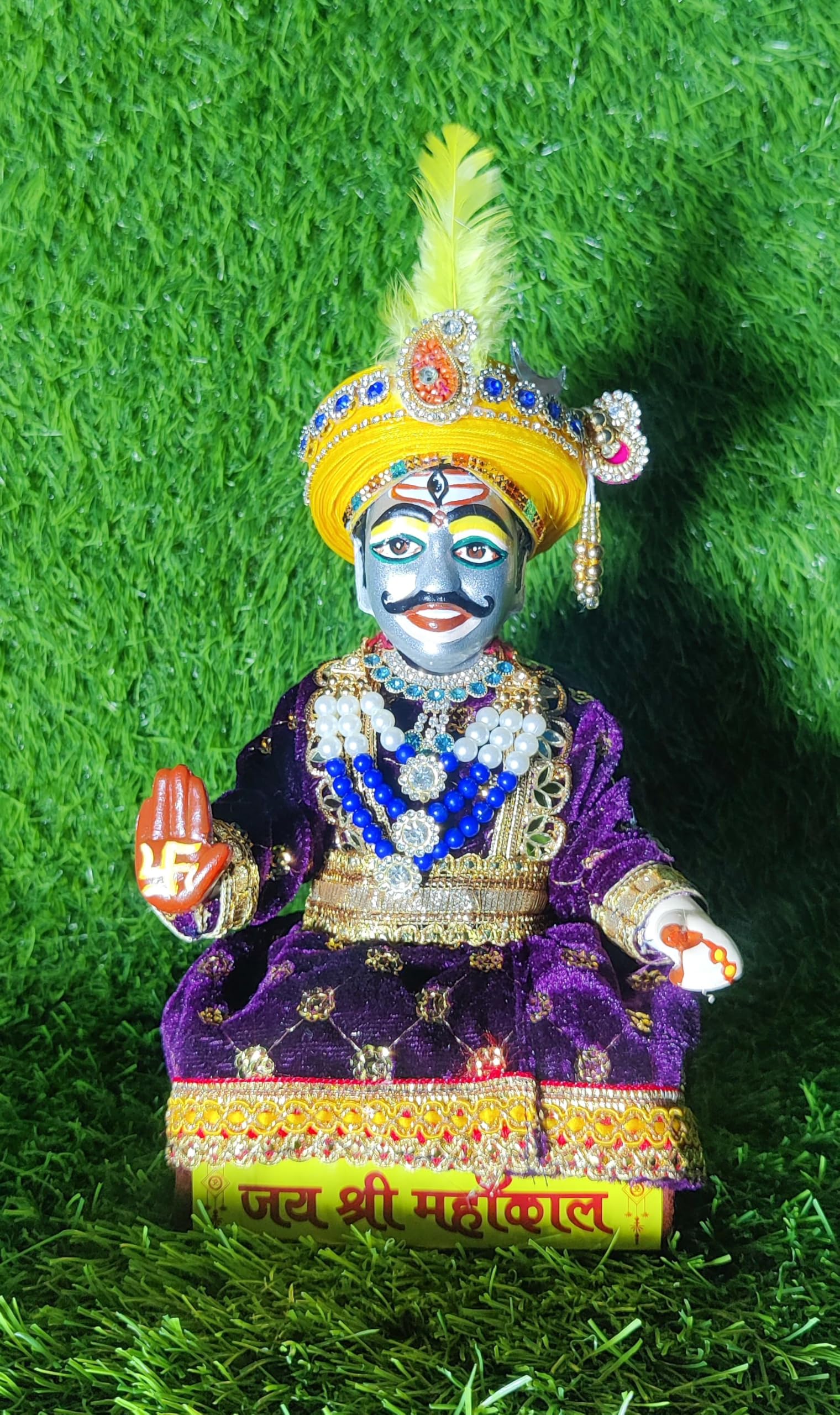 1520x2560 Baba Mahakal Maharaj Decorative Murti Ujjain Sahi Sawari Statue