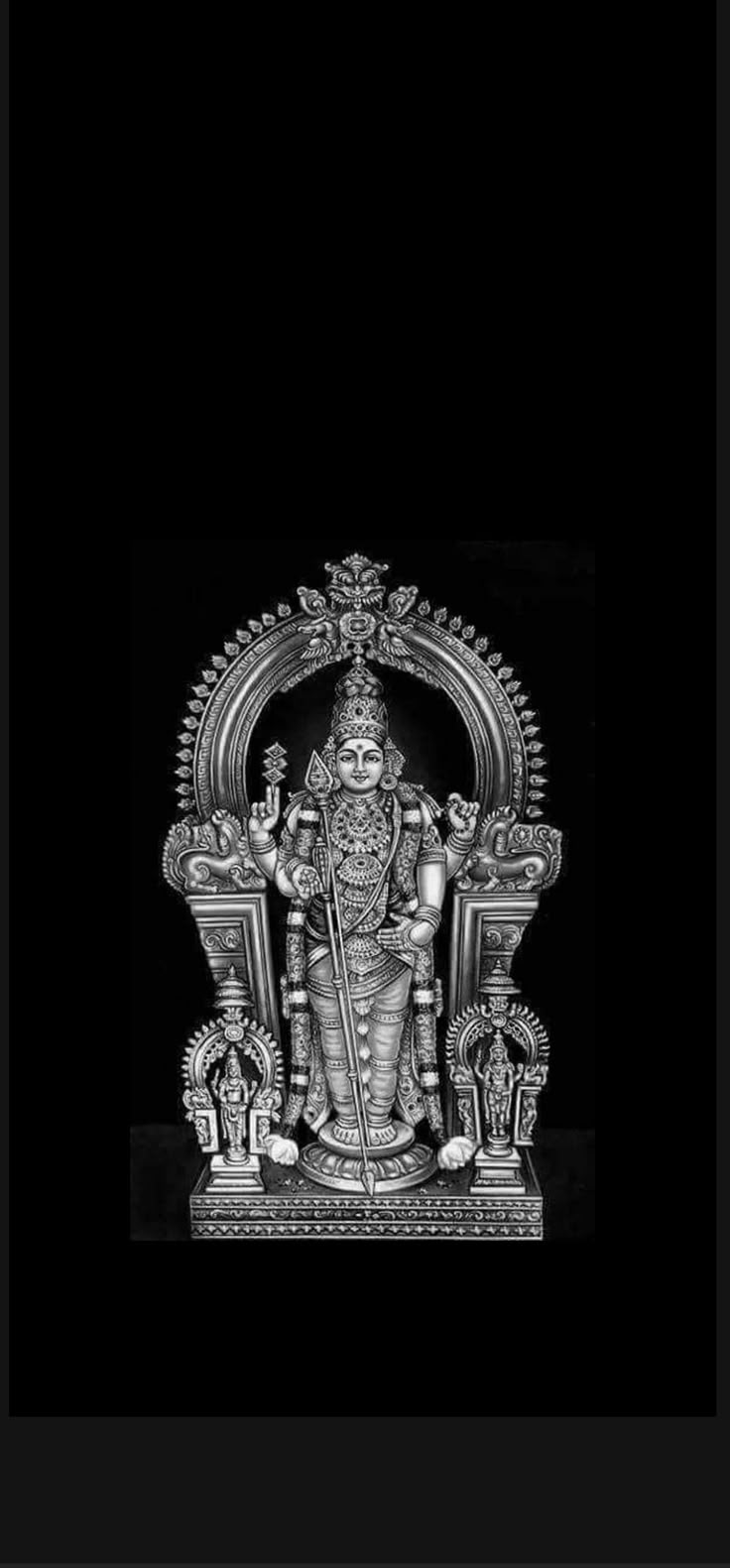 736x1581 Murugan photo black and white. Murugan vel logo black and white, God image, God murugan