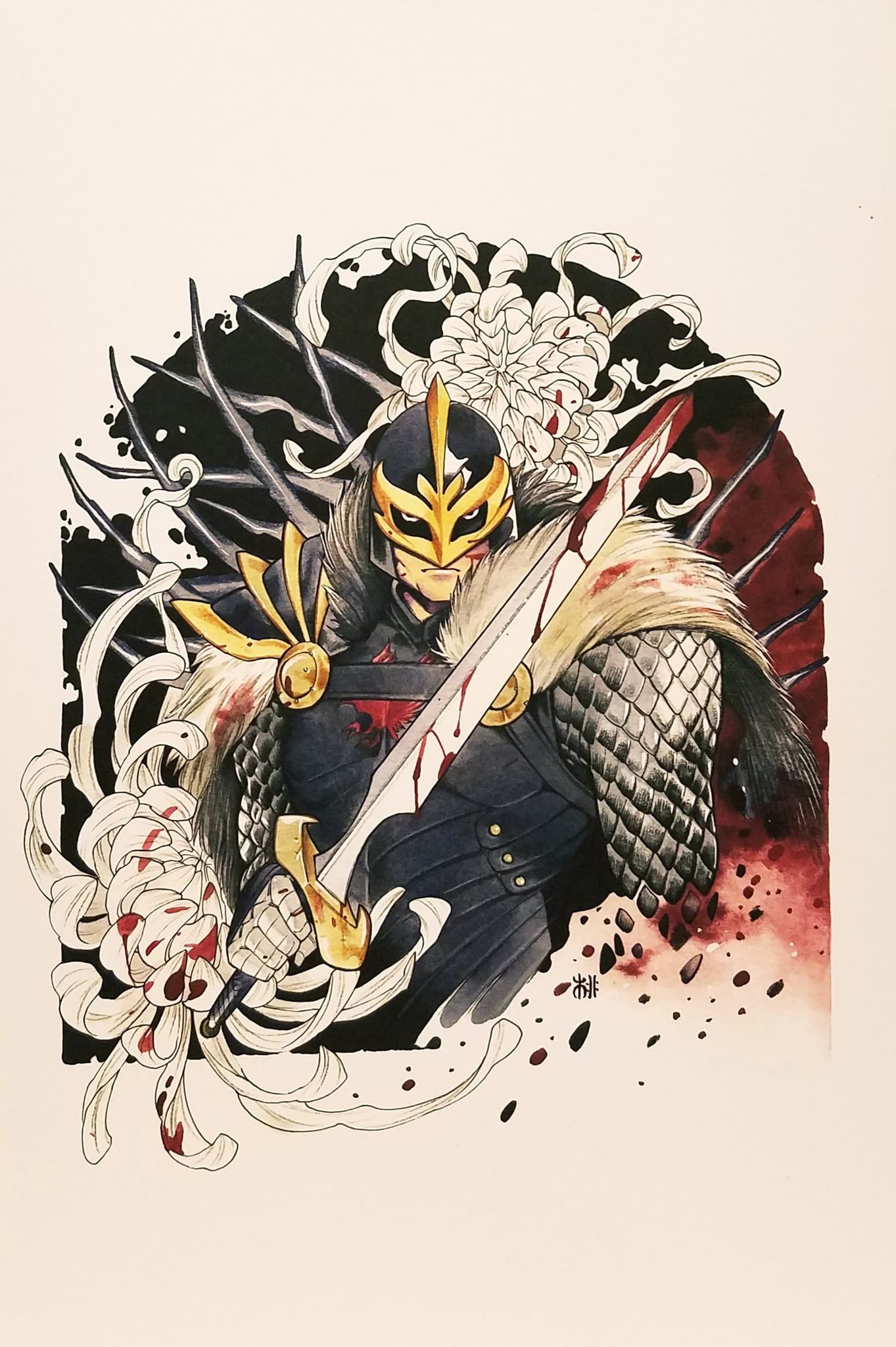 1363x2048 Black Knight by Peach Momoko 9.5x14.25 Art Print Marvel Comics Poster