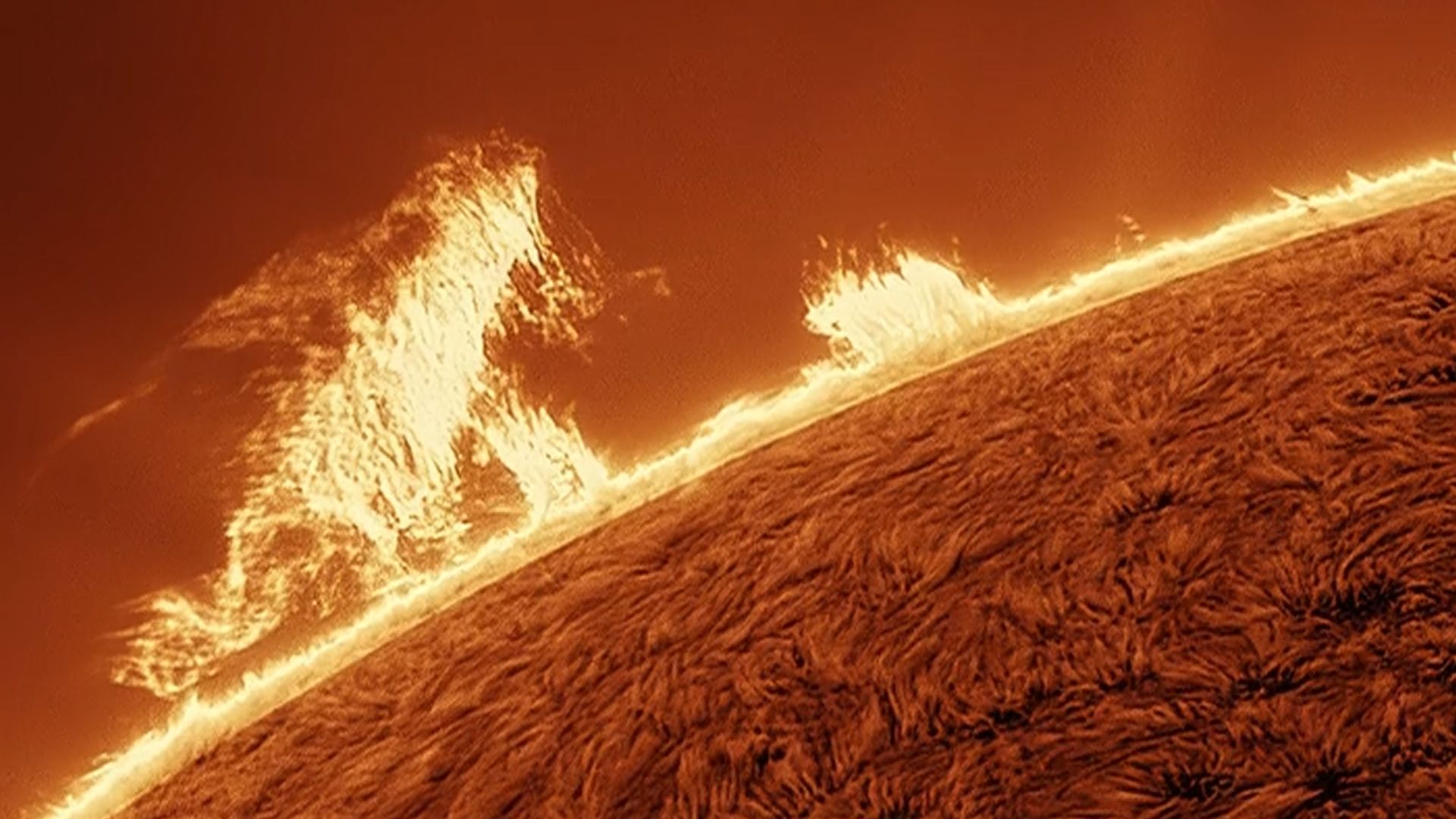 1920x1080 Colossal Eruption Carves 000 Mile Long 'canyon Of Fire' Into The Sun (video)