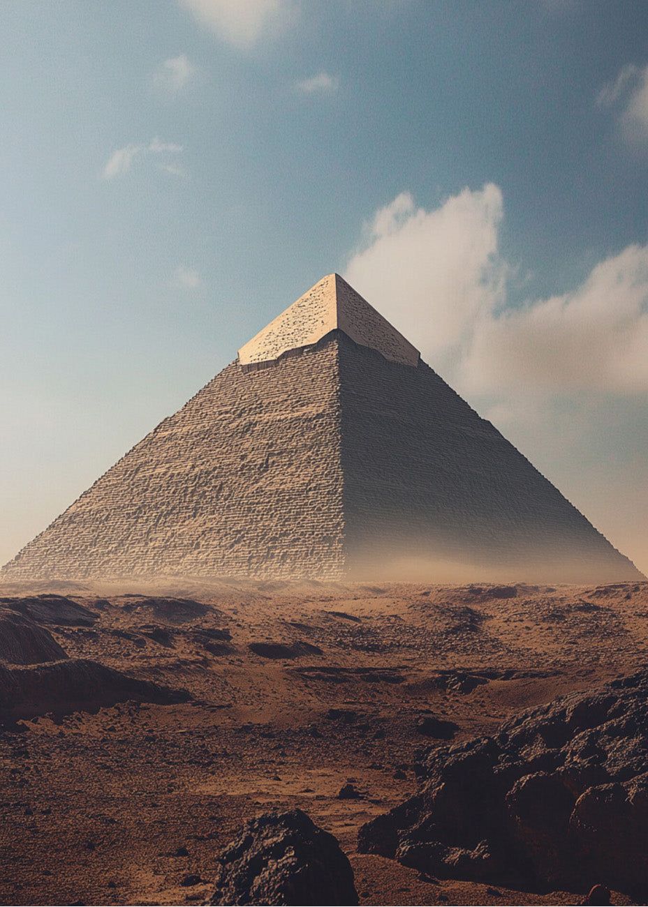 928x1300 The Pyramid of Giza Wall Art ➤ Art with a twist