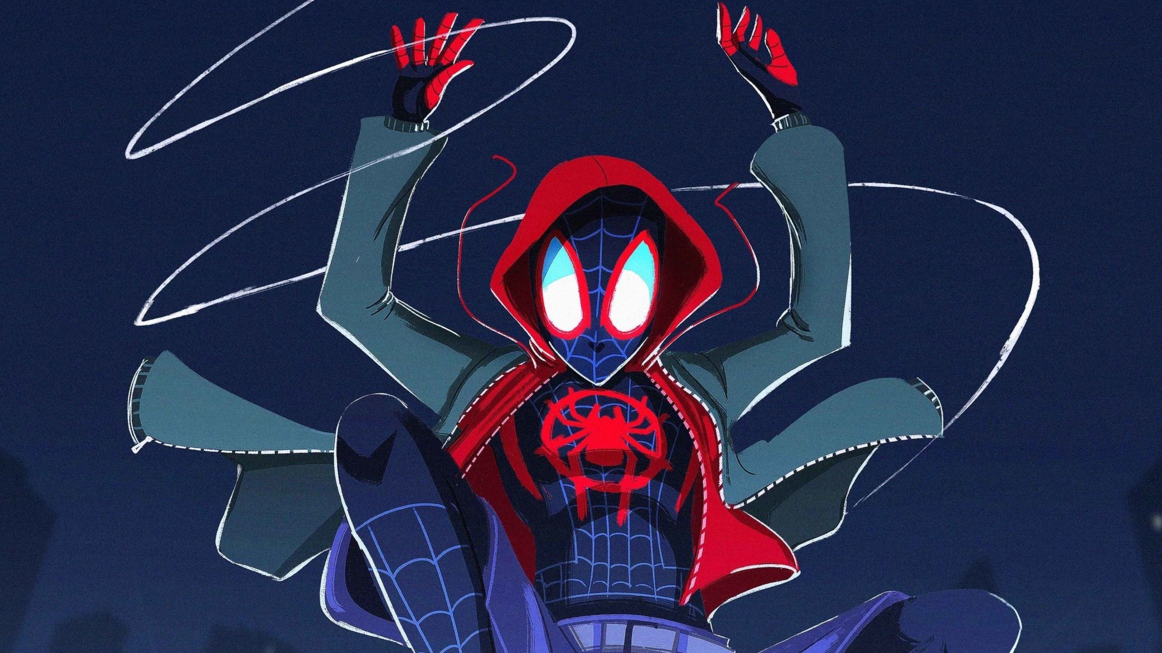 3840x2160 4K Spider Man Into The Spider Verse Wallpaper HD 38715