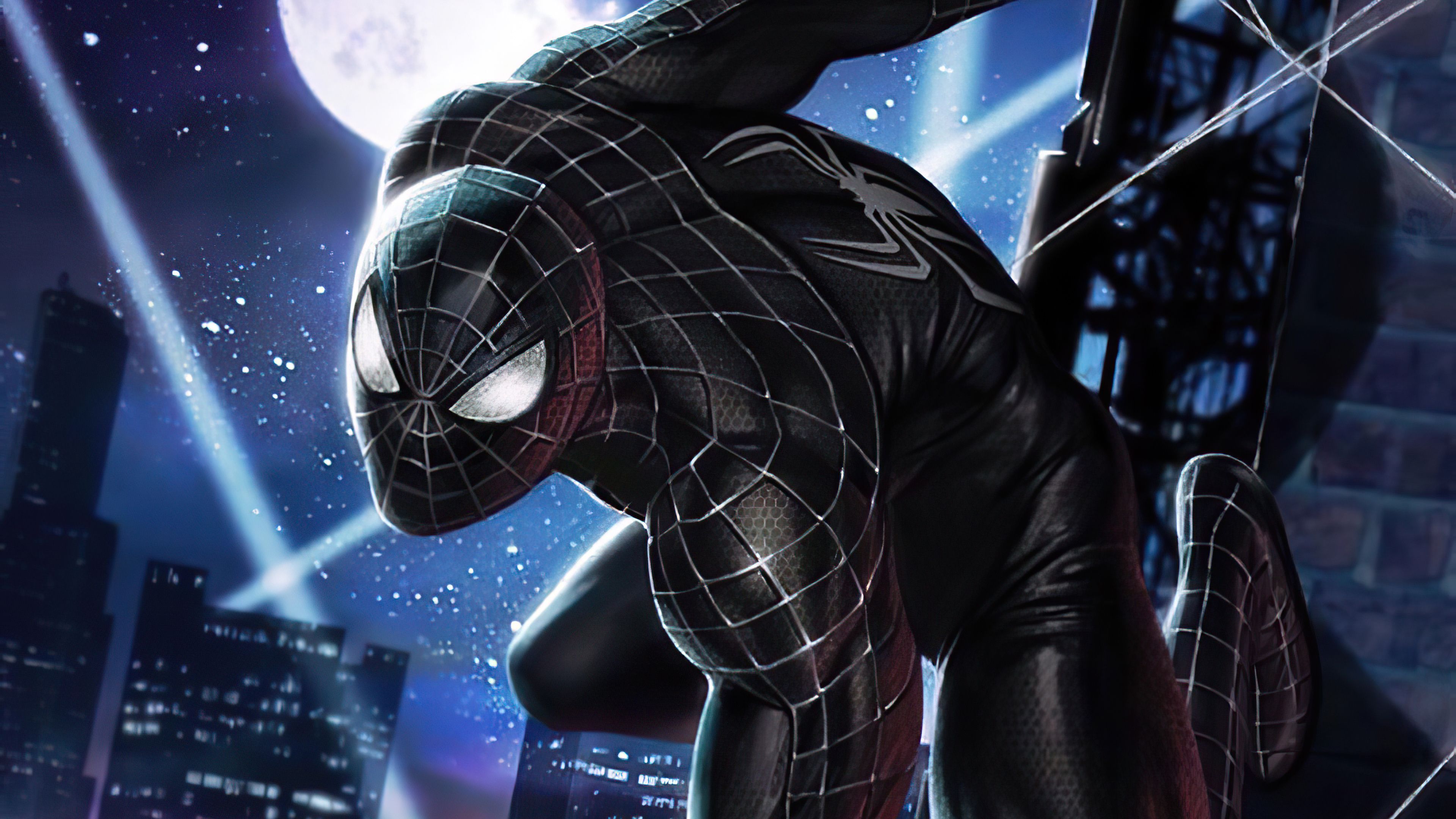 3840x2160 Dark Spider Man Wallpaper