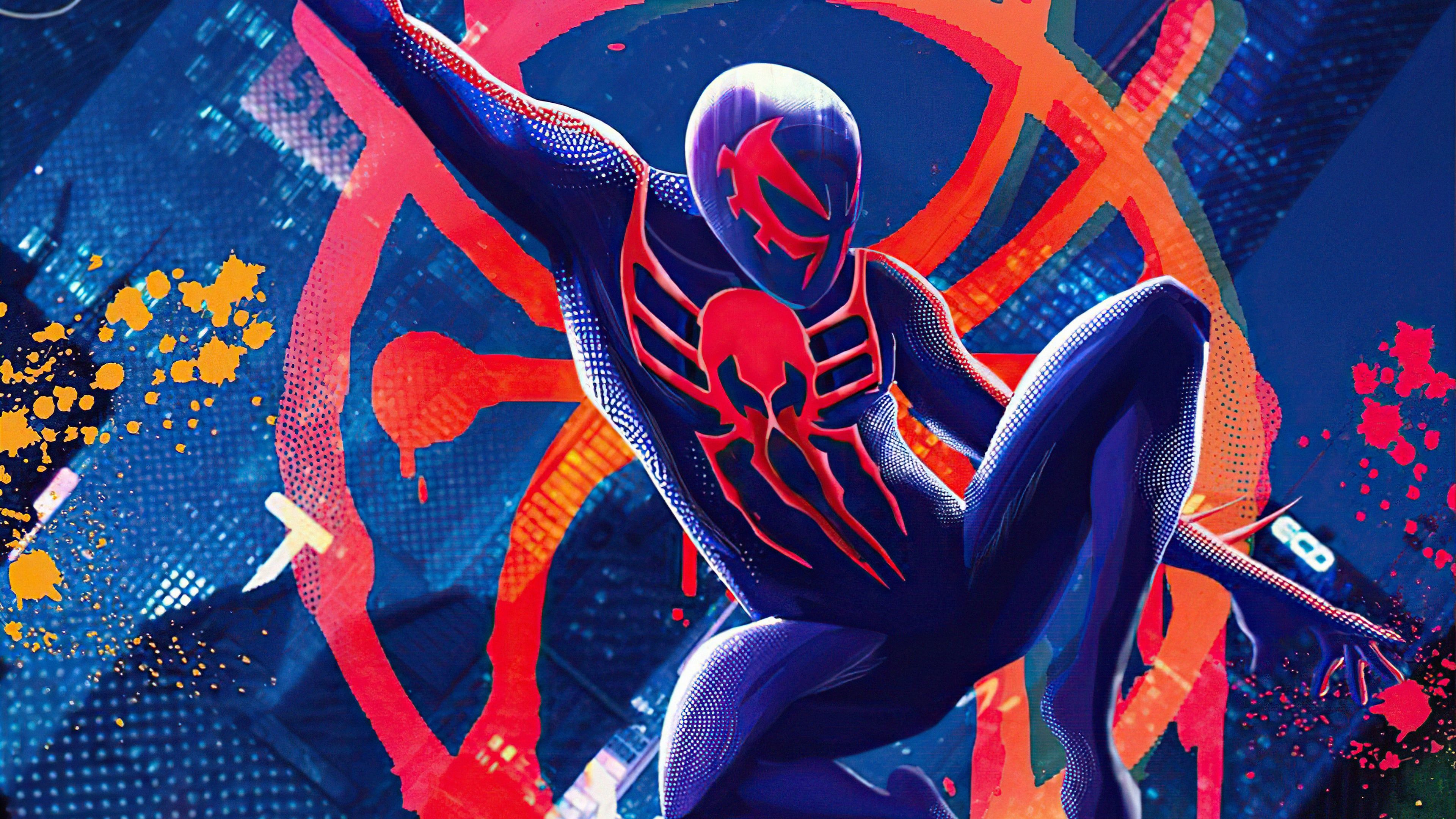 3840x2160 Spiderman 2099 in Multiverse Wallpaper 4K for Desktop