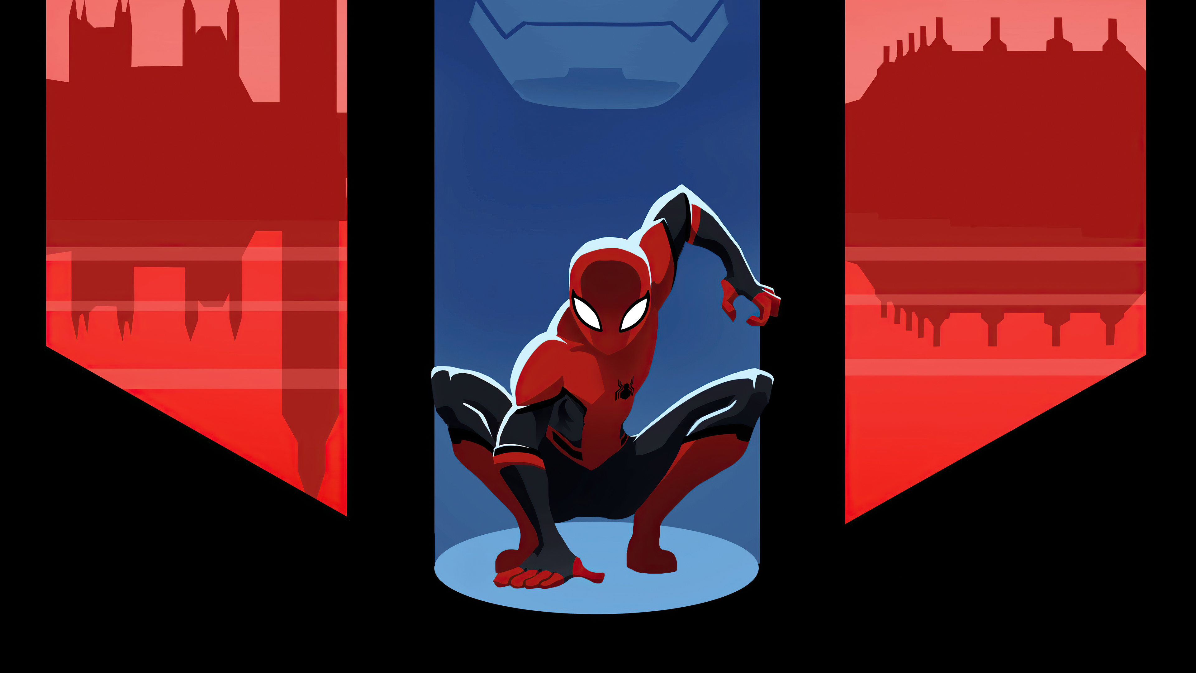 3840x2160 Spider Man 4k Marvel Minimal Art Wallpaper, HD Minimalist 4K Wallpaper, Image And Background
