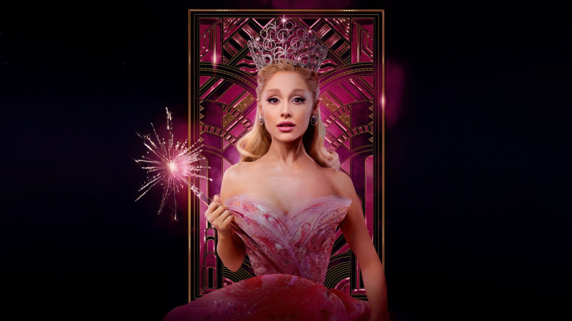 1920x1080 Glinda Wallpaper 4K, Ariana Grande, Wicked