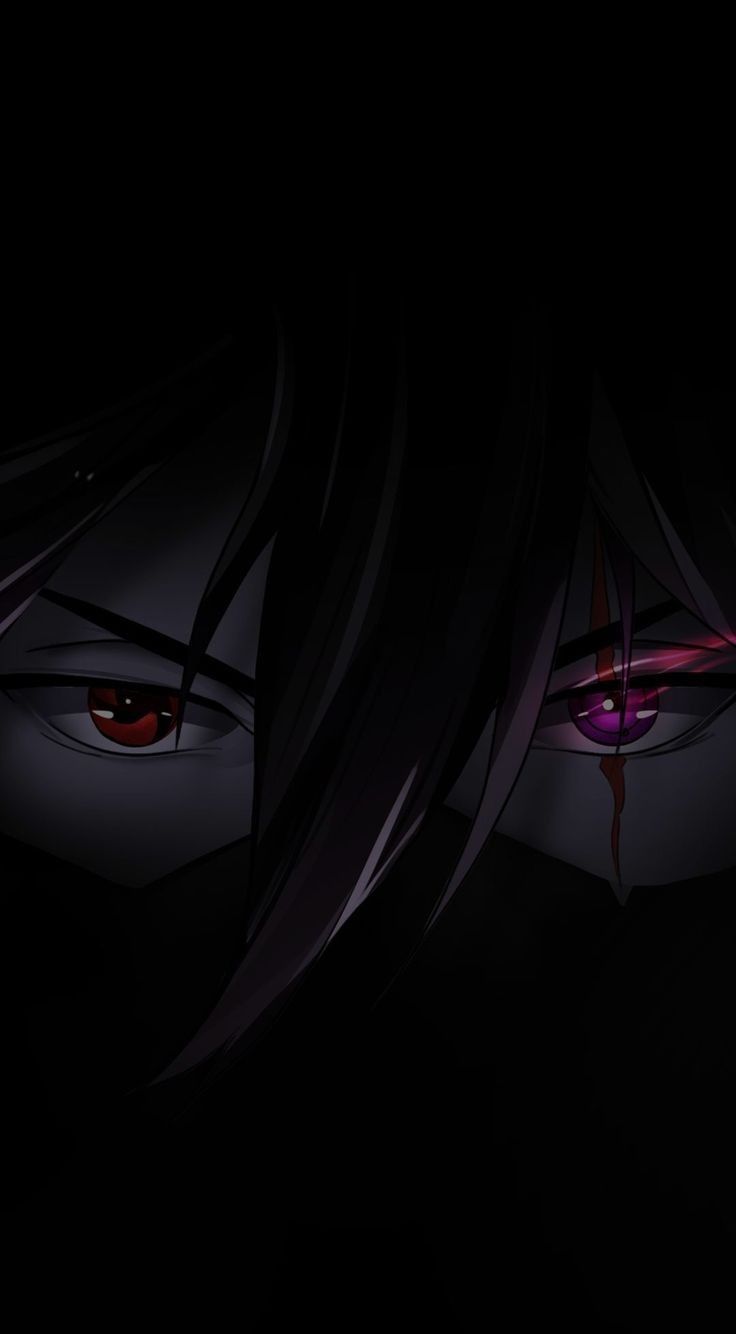 736x1334 Black Eye Anime Wallpaper