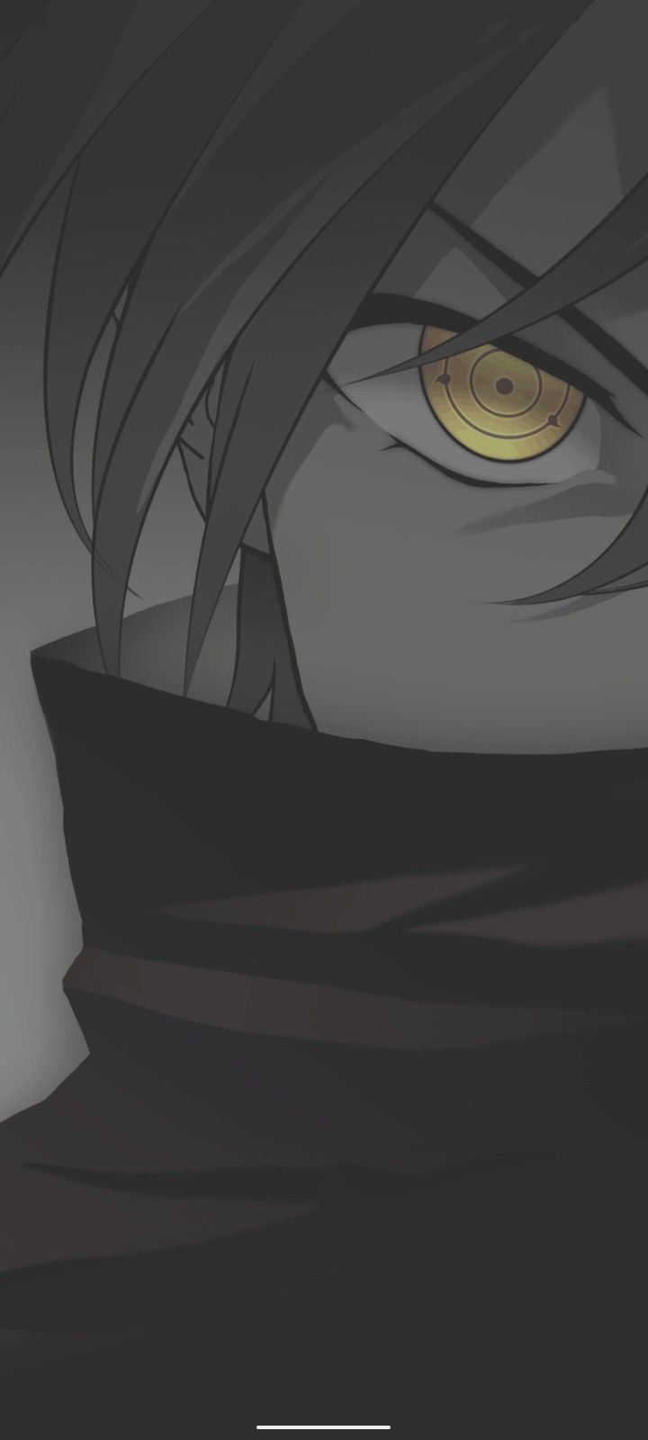 720x1600 Anime Eyes Black Wallpaper