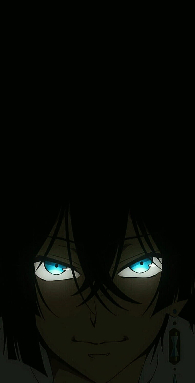 800x1569 Vanita's eyes, vanitas, black, anime boy, anime, blue eyes, HD phone wallpaper