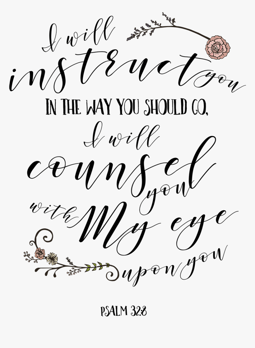 860x1175 Black And White Bible Verse In Psalm, HD Png Download, Transparent Png Image