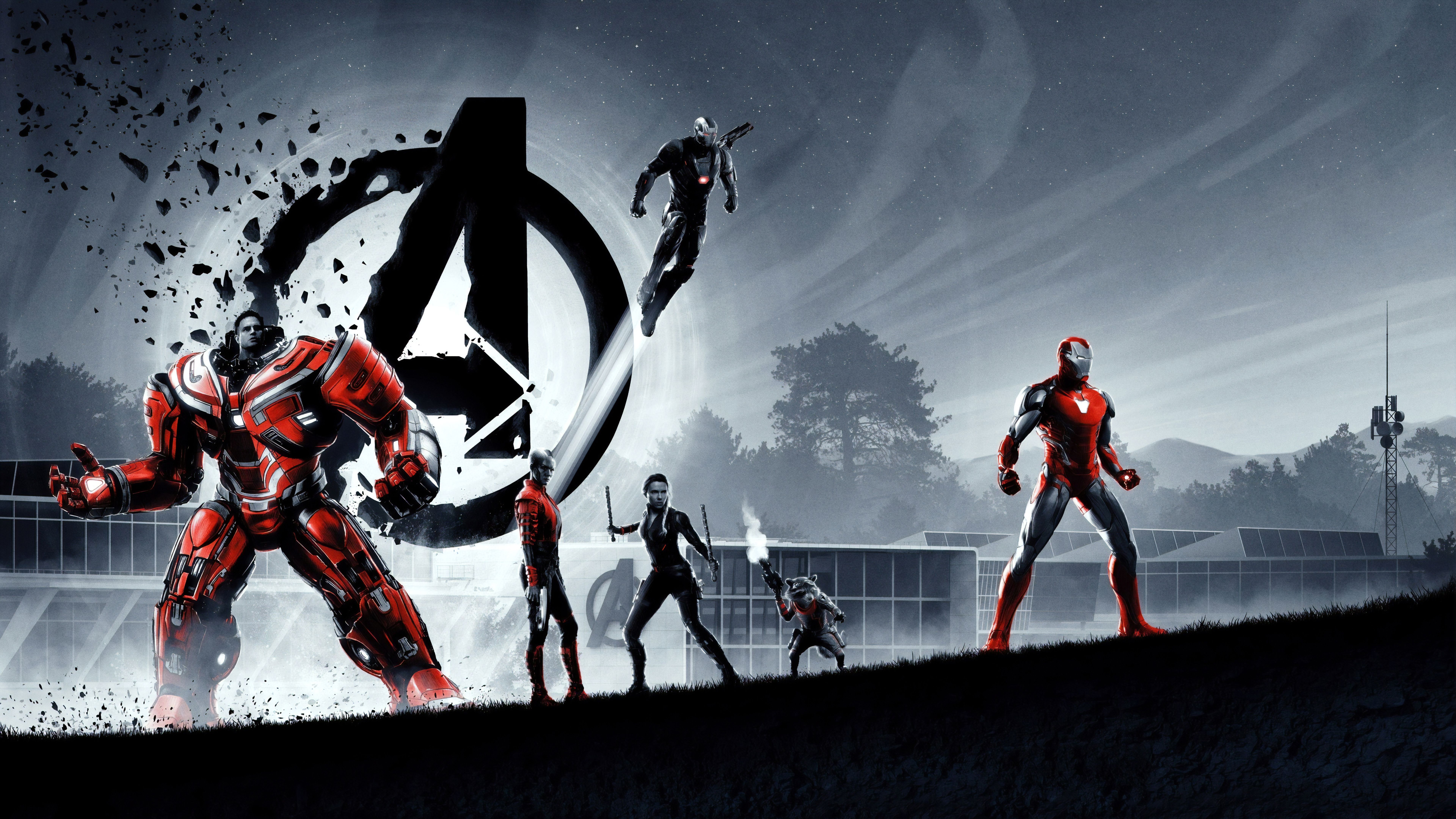 7680x4320 Avengers: Endgame Hulkbuster Iron Man 8K 4K Wallpaper HD