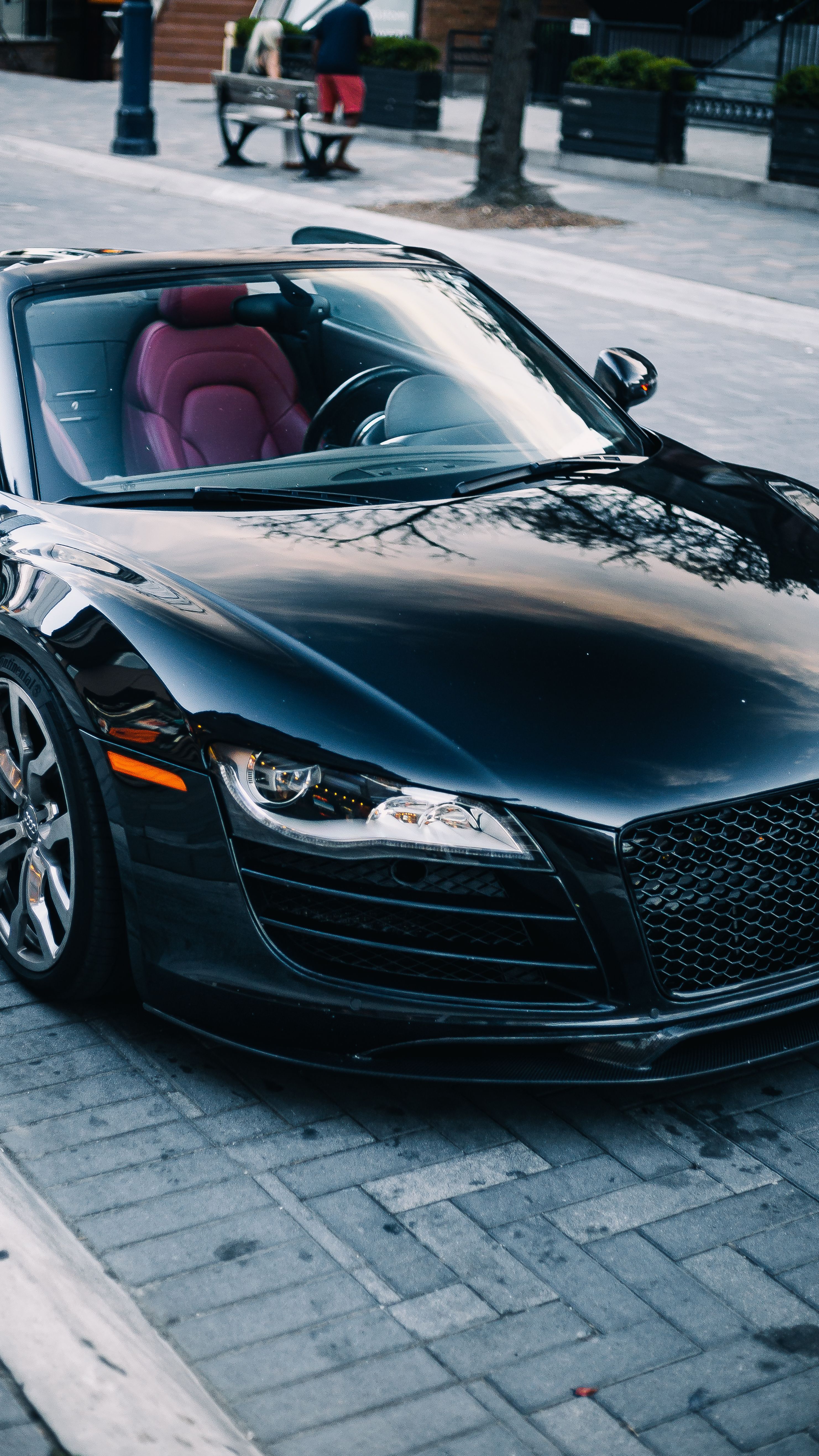 2963x5267 Red Audi R8 in Rainy Kasauli · Free
