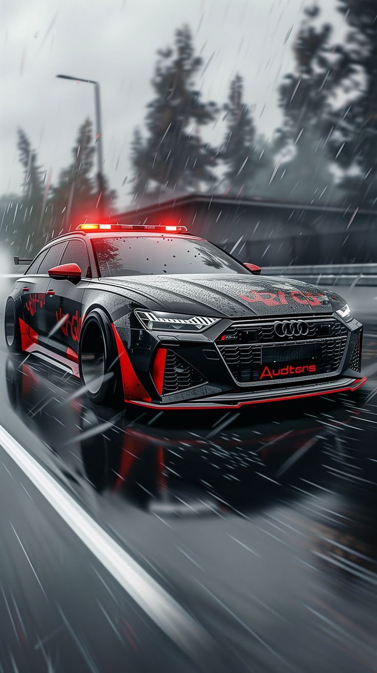 736x1313 Audi Sports Car Driving in the Rain. Audi rs7 wallpaper, Car wallpaper iphone audi, Sports