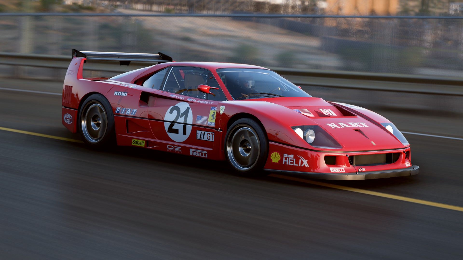 1920x1080 The second of the three Ferrari F40 Competizione liveries; the 'North American Racing Team.' It's famous for winning the 24 Hours of Le Mans in and this would be a perfect