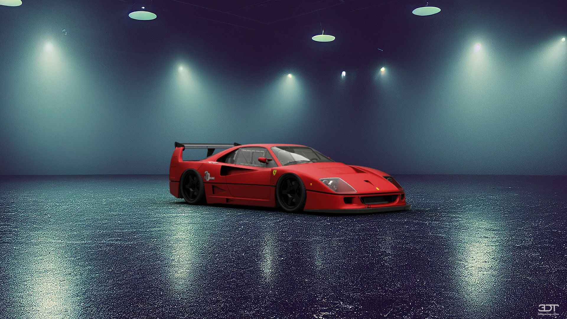 1920x1080 JontyP's Ferrari F40 Competizione 1989 with Wheels, Headlights, Rear BumperDTuning