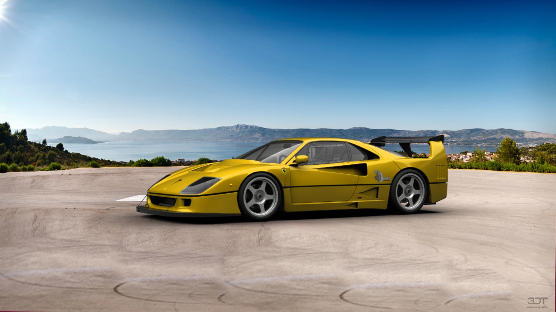 1920x1080 Ferrari F40 Competizione 1989