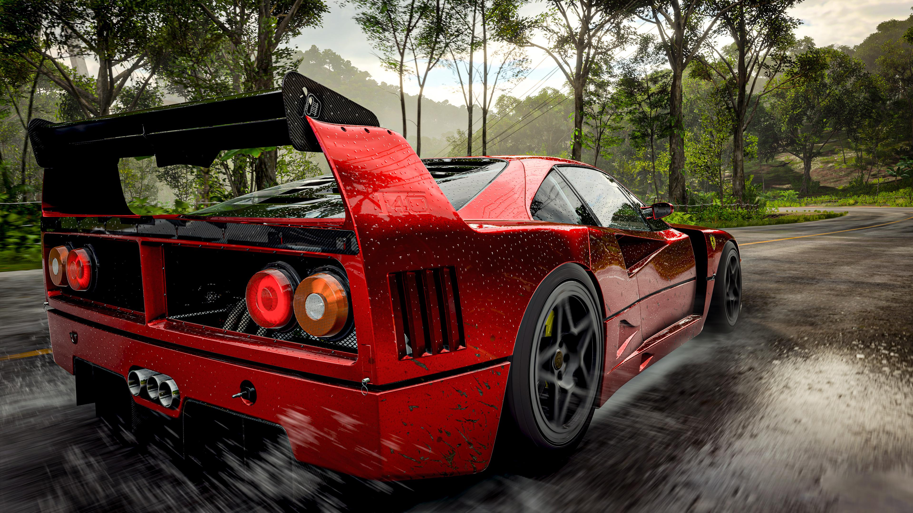 3840x2160 Baby got back! Ferrari F40 Competizione