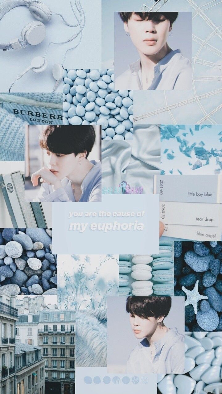720x1278 BTS Blue Aesthetic Wallpaper