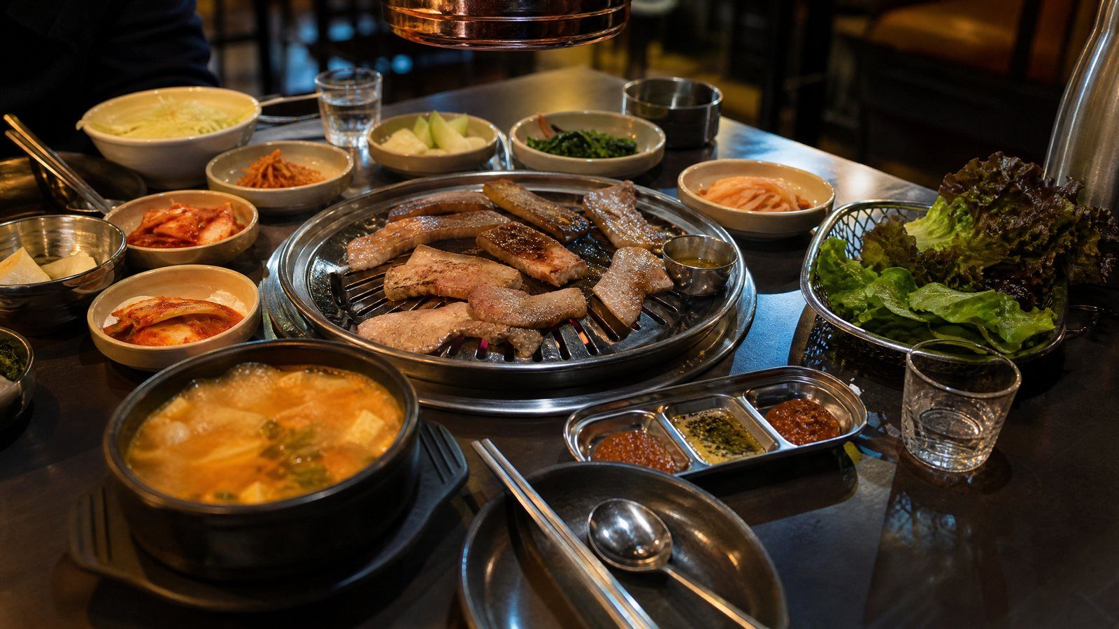 1600x900 BTS dinner photo spark curiosity over London Korean restaurant. London Daily News