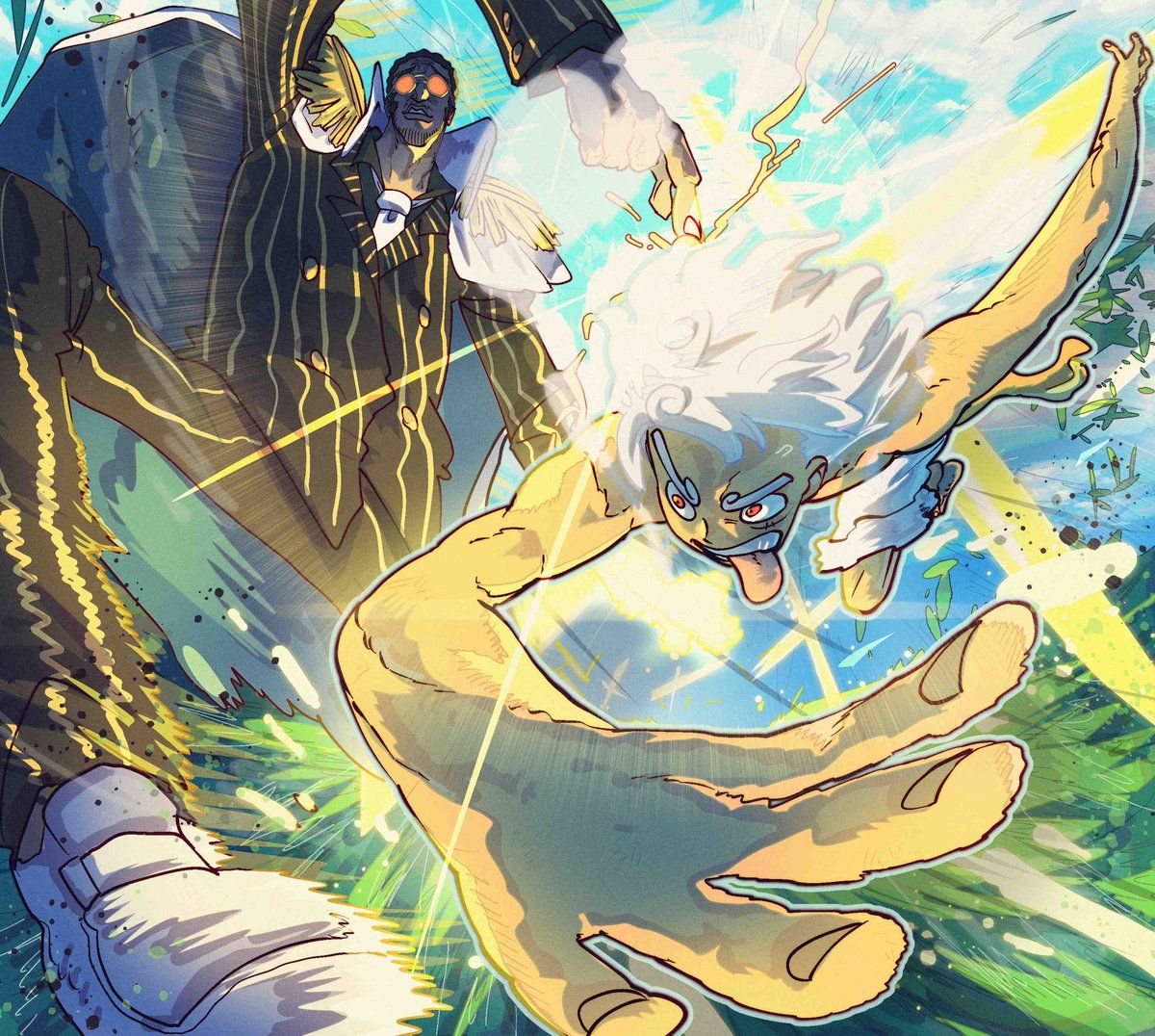 1200x1076 KIZARU VS LUFFY
