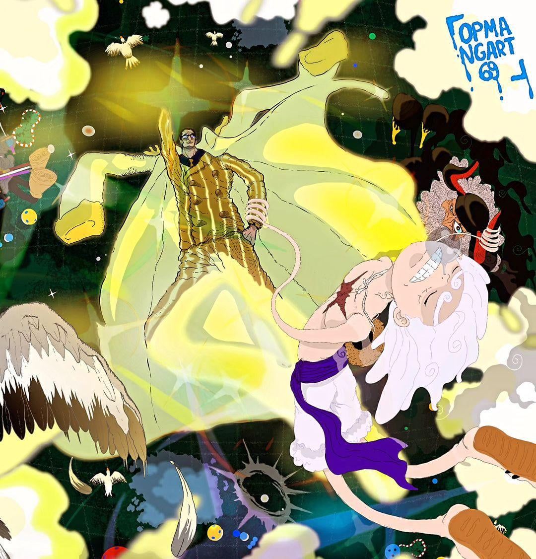 1080x1126 Kizaru and Luffy