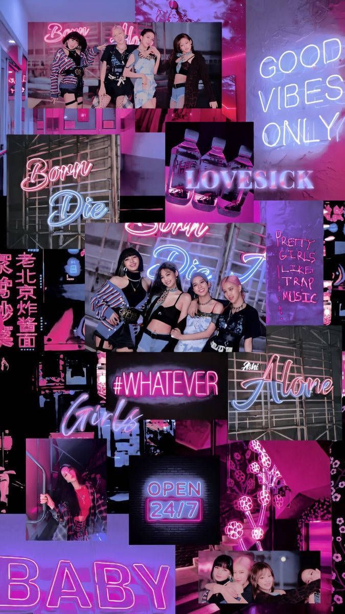 675x1200 Blackpink Neon Wallpaper
