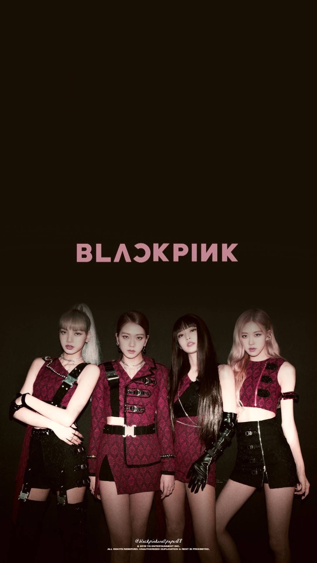 1081x1920 Blackpink Logo Kill This Love Song Wallpaper