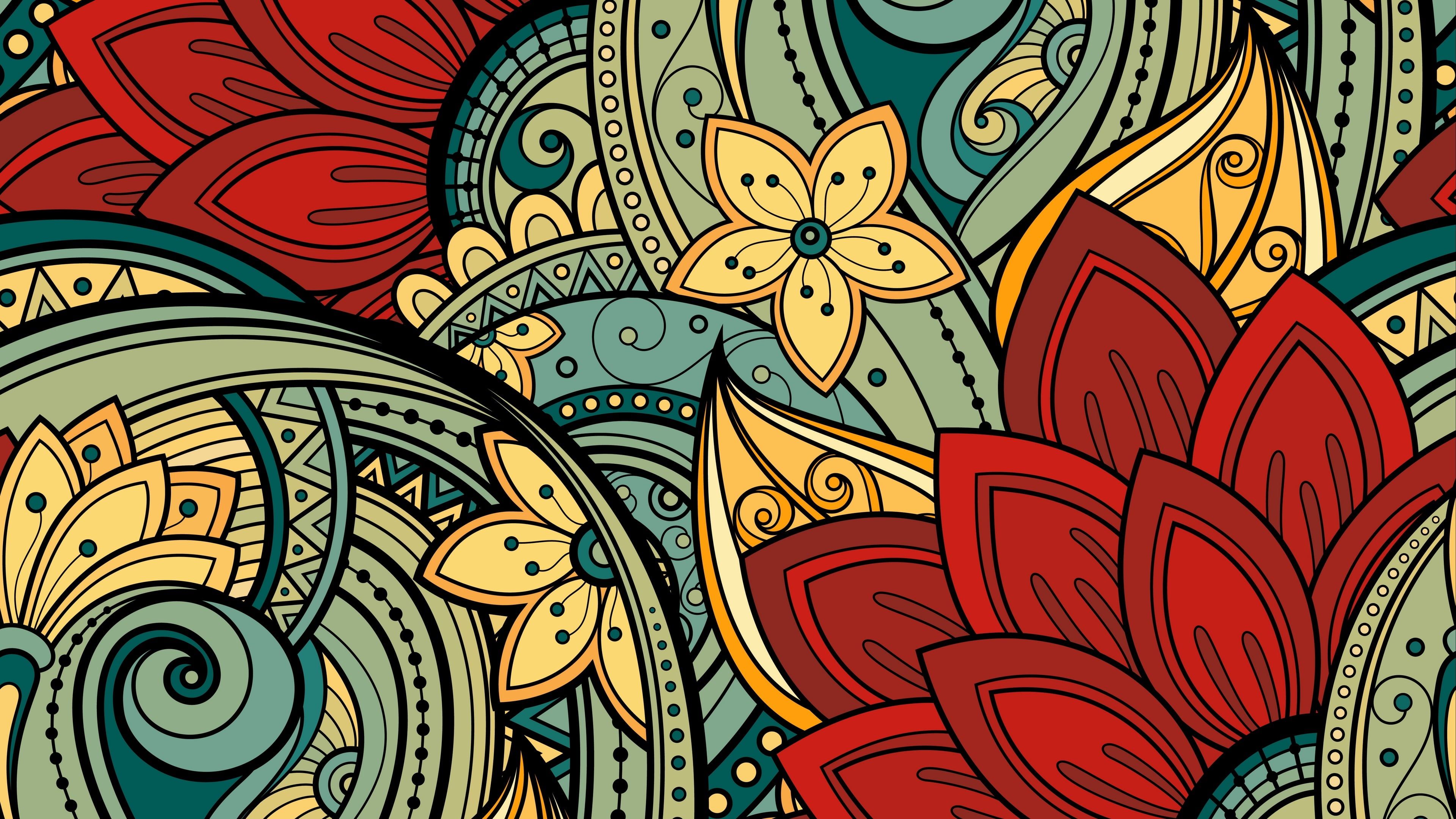 3840x2160 Pattern Abstract 4k Wallpaper