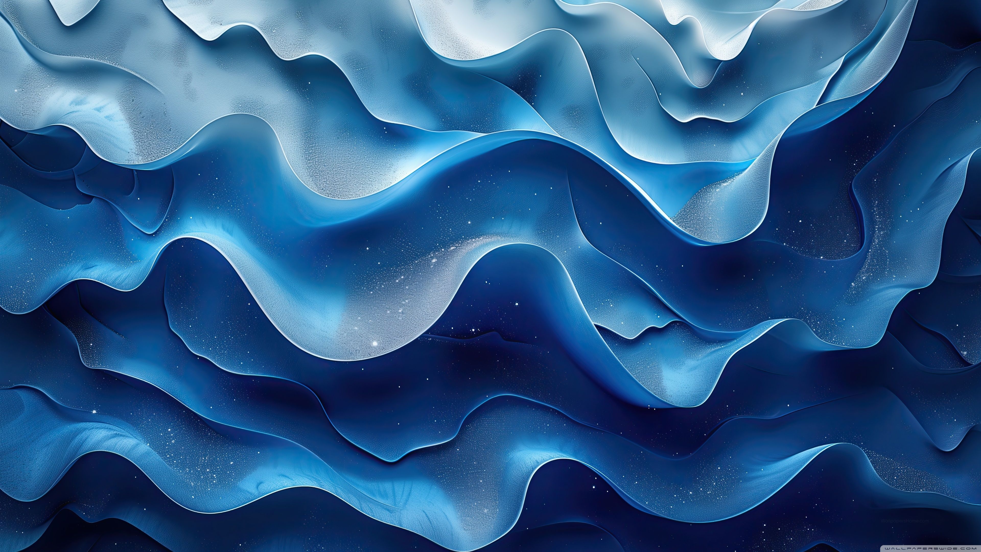 3840x2160 Abstract, Blue, Design, Wavy, Artistic, Modern 4K UHD Wallpaper for UltraHD Desktop and TV : Widescreen and UltraWide Display : Dual Monitor : Smartphone and Tablet Devices