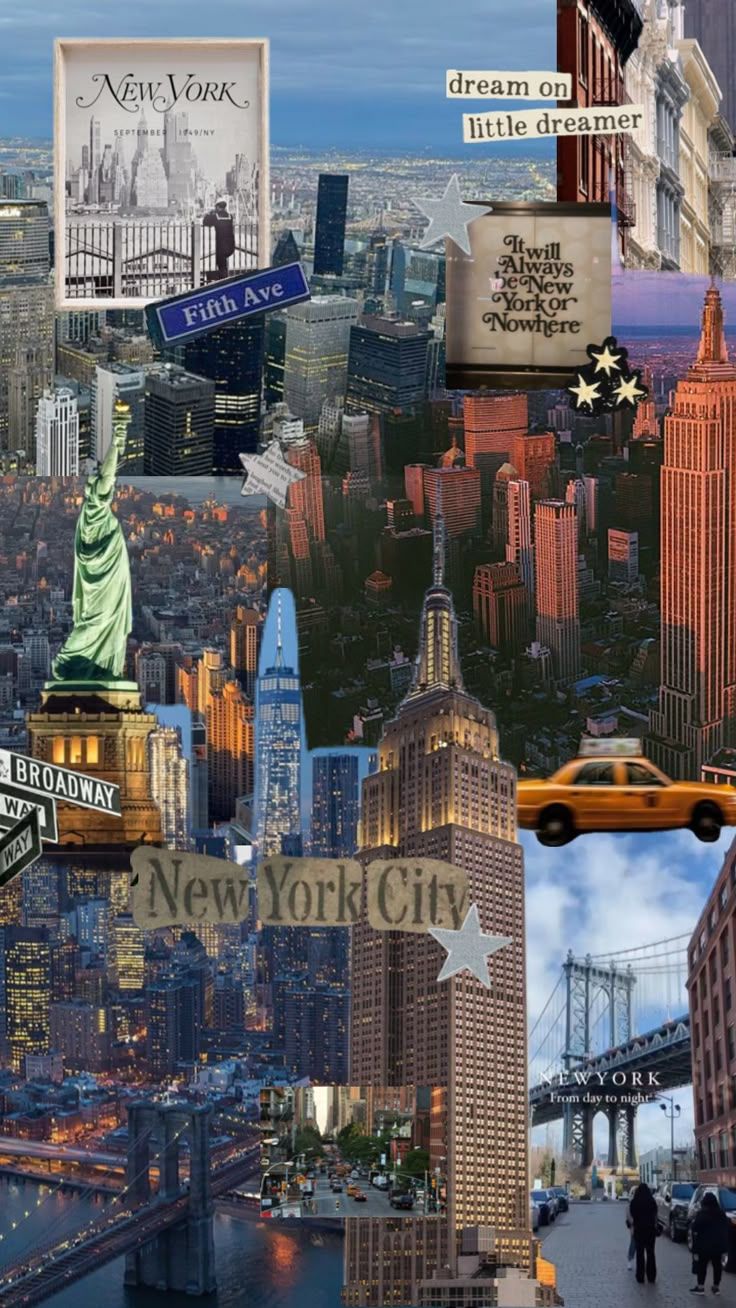 736x1308 new york city wallpaper lockscreen collage nyc #nyc #newyork #lockscreen # wallpaper #skyline #collage #aesthetic