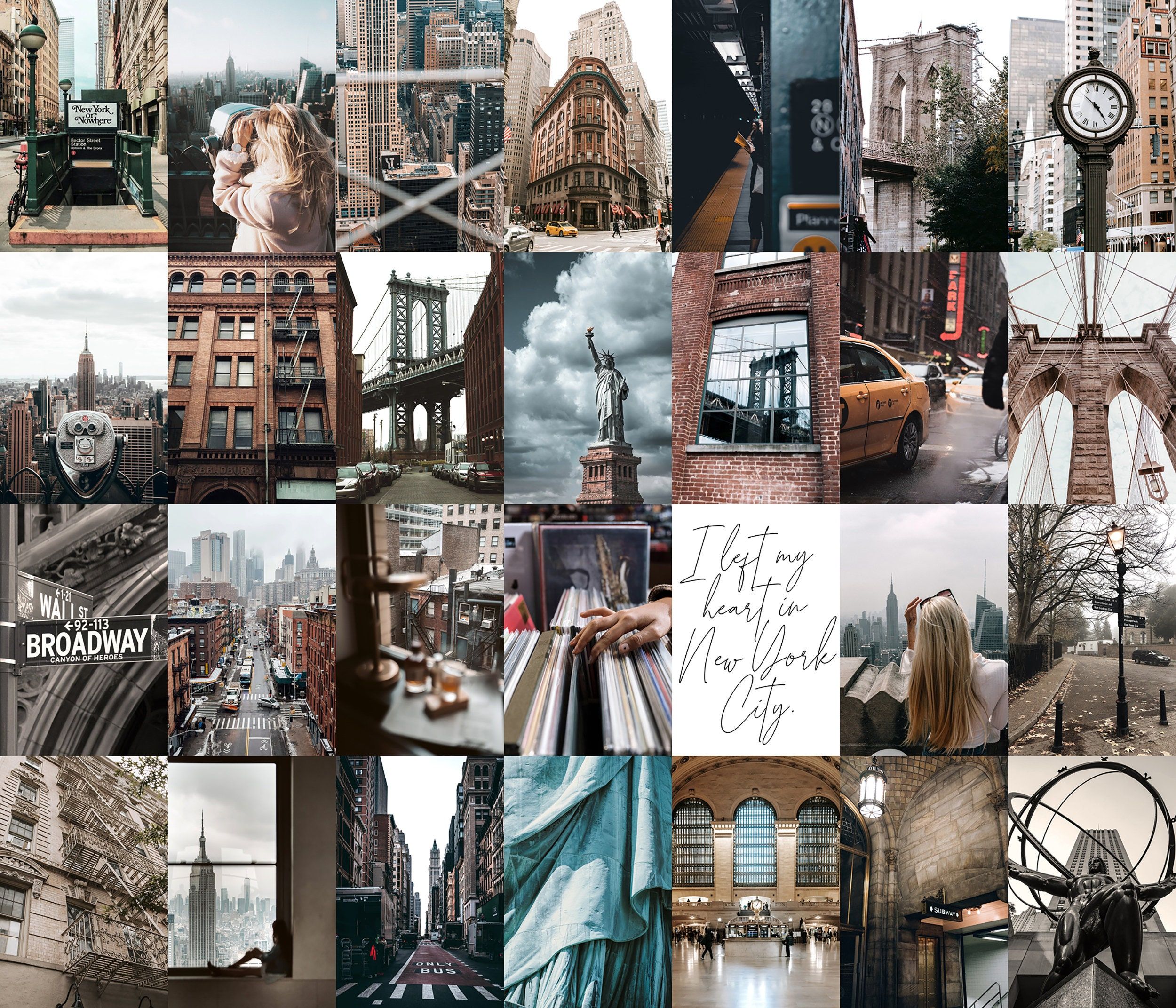2500x2143 New York Collage Kit. Instant Digital Download Prints. New York Aestheticx 5x 8x10. Printable Wall Art