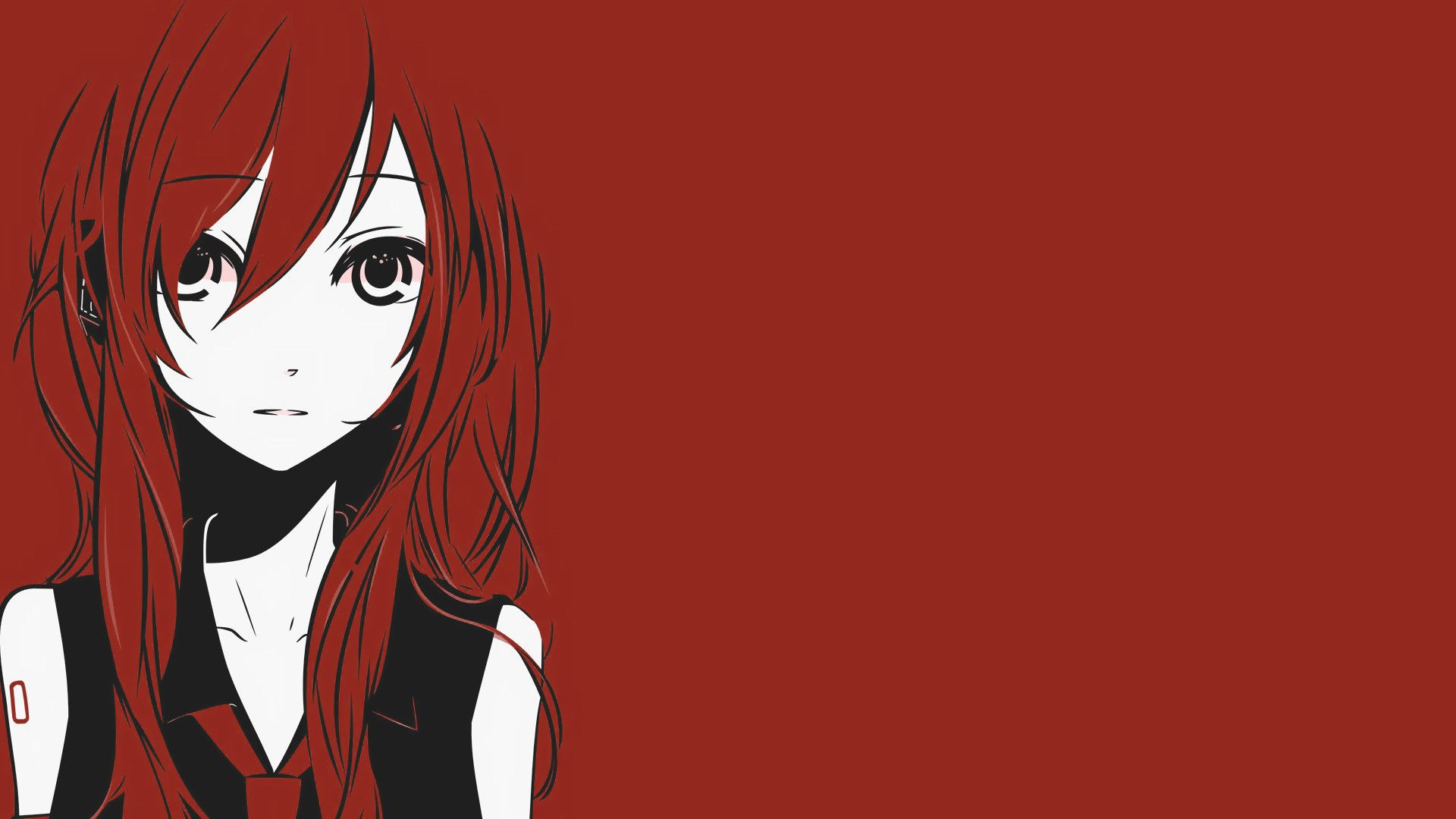1920x1080 Red Anime Wallpaper