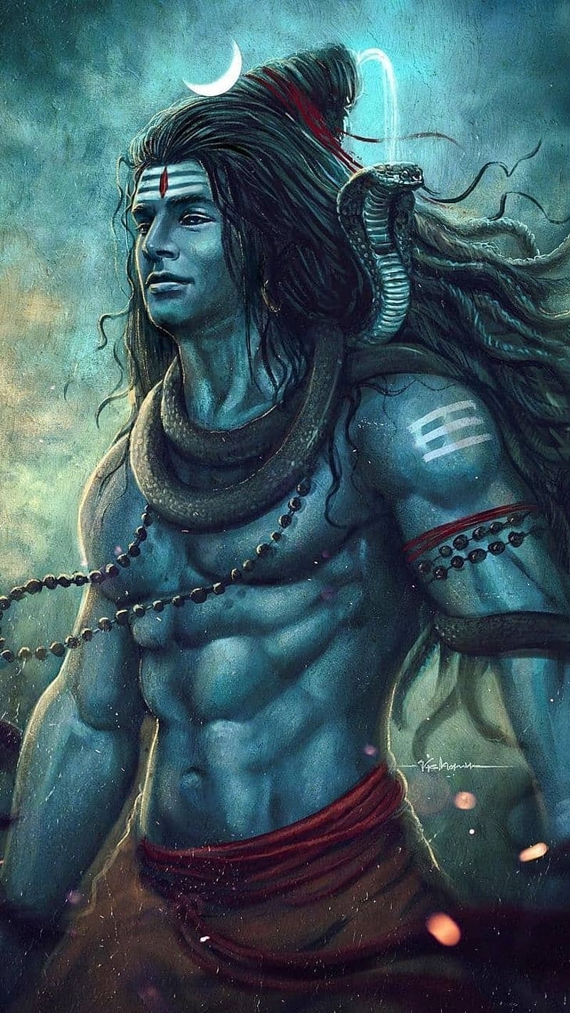 800x1422 Shiva, 3D Work, mahadev, mahakal, lord, god, HD phone wallpaper