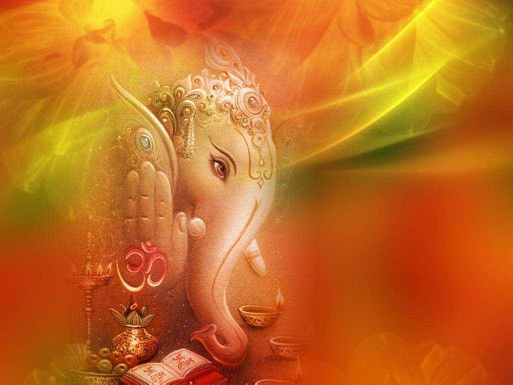 1024x768 Download Ganesh 3D Hindu God Wallpaper