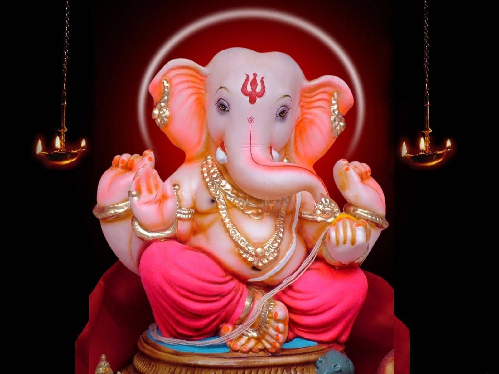 1600x1200 Download Ganesh 3D Elephant God Wallpaper