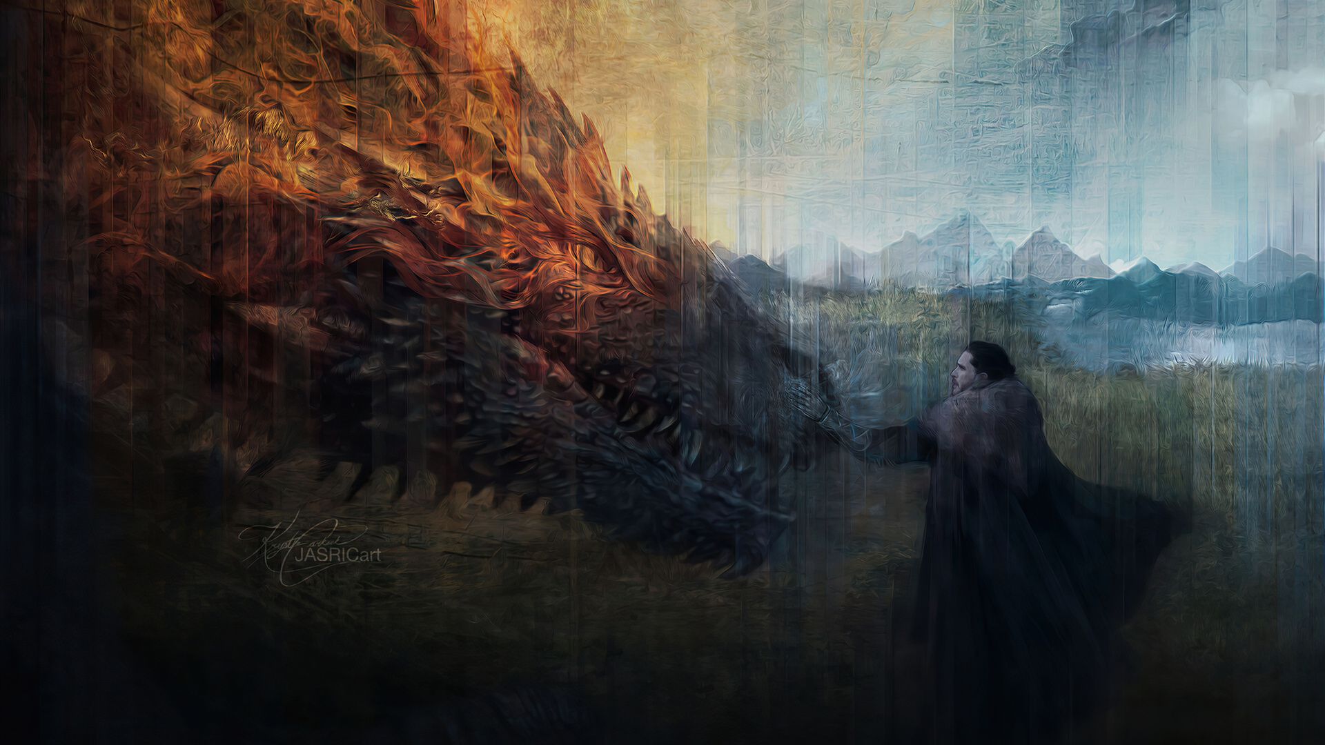 1920x1080 Fire And Ice Jon Snow 4k Laptop Full HD 1080P , HD 4k Wallpaper , Image, Background, Photos and Picture