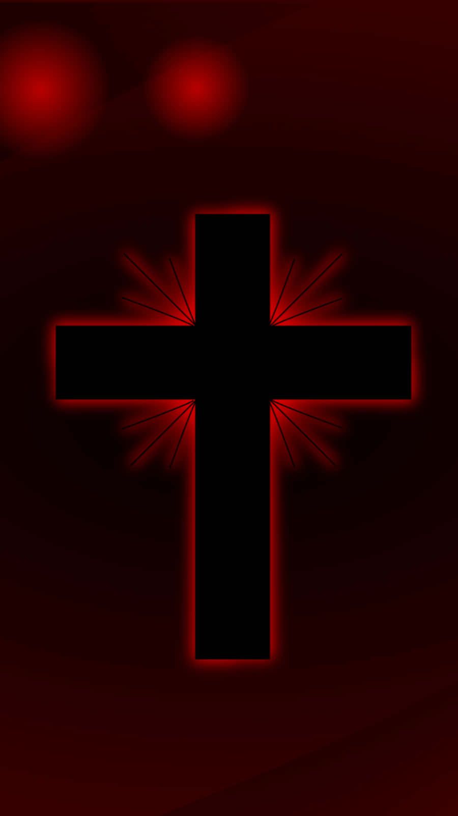 900x1601 Download Catholic Phone Red Cross Digital Art Wallpaper